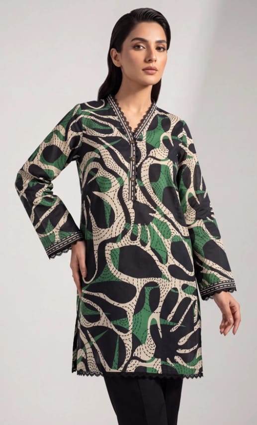 Article-0005 Sapphire 3-Piece Stitched Lawn Suit for Women – Shirt, Trouser & Dupatta | Summer Collection Pakistan