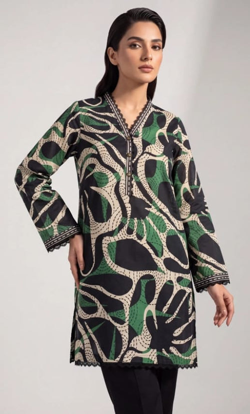 Article-0005 Sapphire 3-Piece Stitched Lawn Suit for Women – Shirt, Trouser & Dupatta | Summer Collection Pakistan